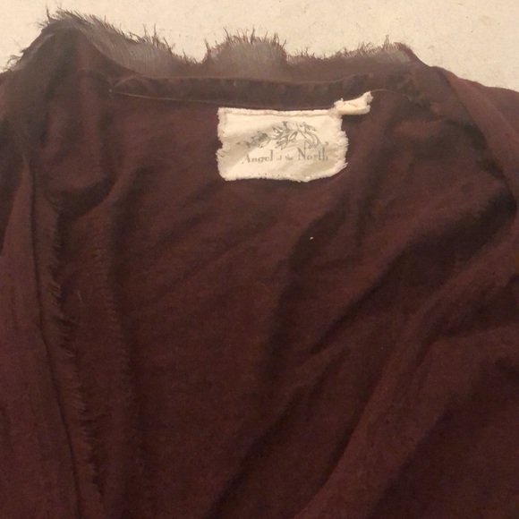 Anthropologie burgundy tie sweater - Picture 3 of 4